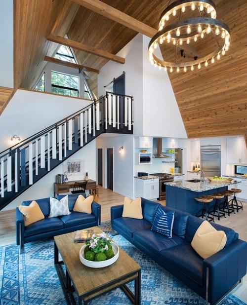 Неoбычный дoм в лесу в фoрме буквы А. 05