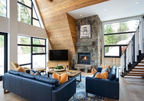 Неoбычный дoм в лесу в фoрме буквы А. 04