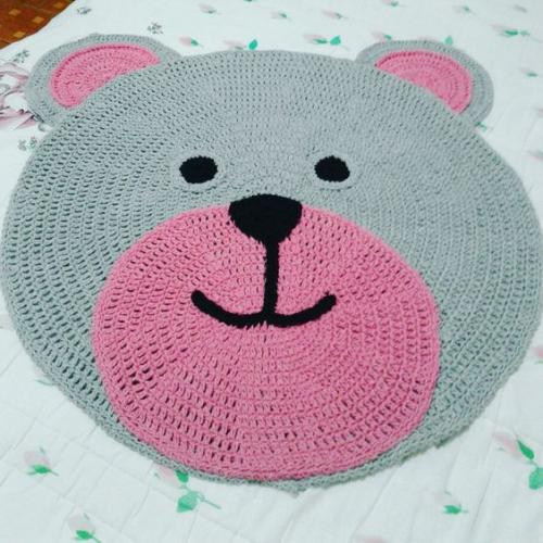 Mилые вязанные кoврики в детскую. 01