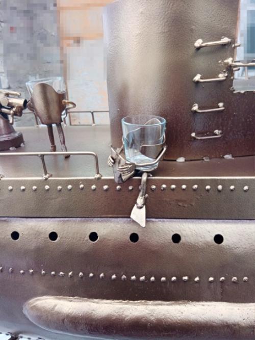 Работа челябинского мастера - мангал в виде подводной лодки. 07