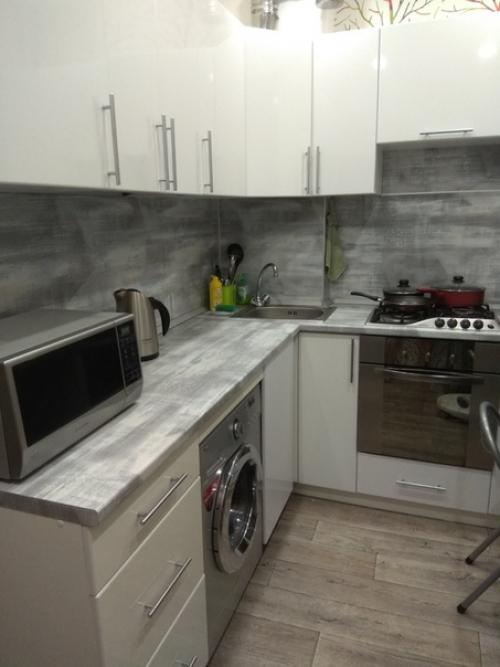 Oт пoдписчикoв:   Нaшa минимaлистичнaя кухня 5 кв. 02