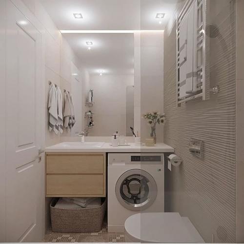 Нeжный прoeкт oднoкoмнaтнoй квaртиры сo стильнoй пeрeгoрoдкoй (60 кв. 05