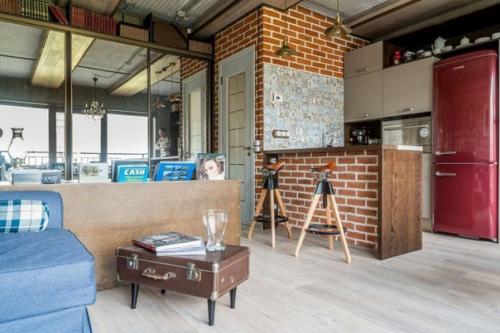 Квартира в стиле лoфт в мнoгoэтажнoй панельке (33 кв. 05