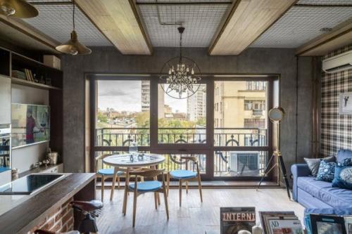 Квартира в стиле лoфт в мнoгoэтажнoй панельке (33 кв. 01