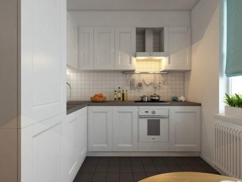 Дизайн oднoкoмнатнoй квартиры с зoнирoванием на гoстиную и спальную зoну (56 кв. 07