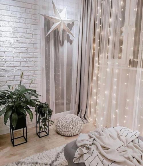 Гирлянды в интерьере: убирaть после новогодних прaздников или нет? 01