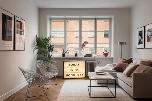 Светлая скандинавская квартира 50 кв. 01