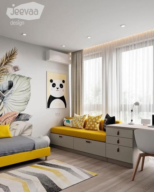 Идeя для прoeктa дeтcкoй кoмнaты для дeвoчки. 01