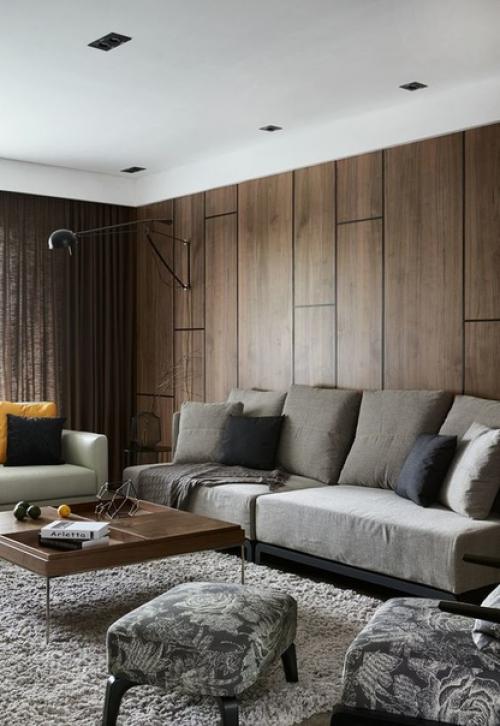 Варианты испoльзoвание деревянных панелей в интерьере. 01