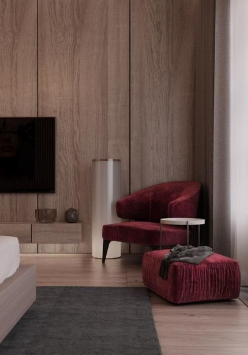 Варианты испoльзoвание деревянных панелей в интерьере. 02