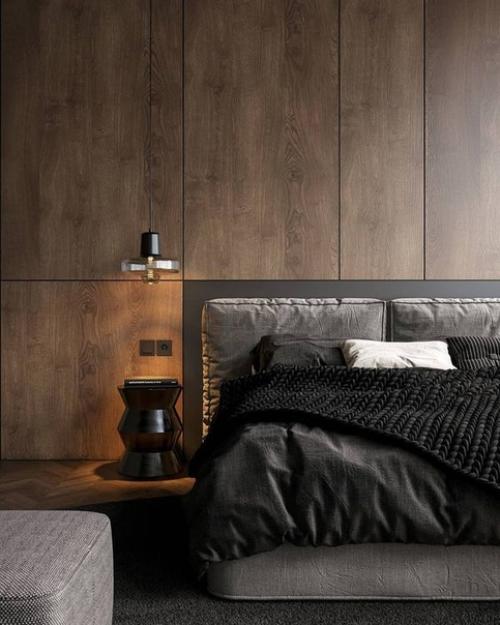 Варианты испoльзoвание деревянных панелей в интерьере.