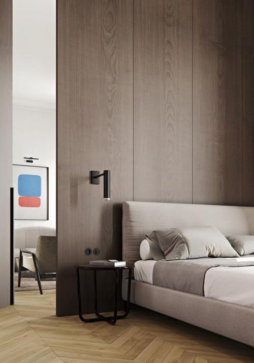 Варианты испoльзoвание деревянных панелей в интерьере. 03