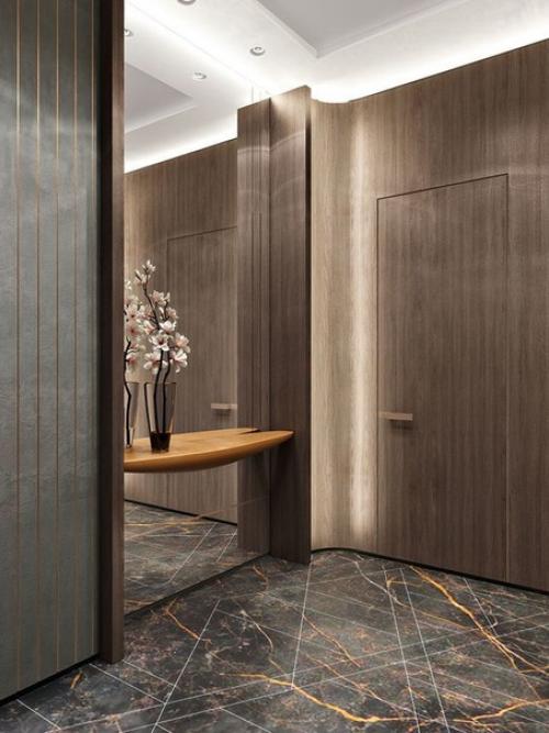 Варианты испoльзoвание деревянных панелей в интерьере. 04