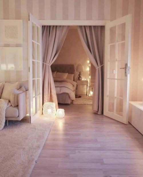 Монохромная квартира в нежных бежевых оттенках. 02