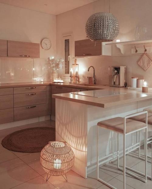 Монохромная квартира в нежных бежевых оттенках. 06