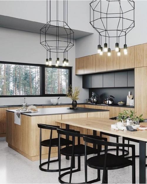 Интерьер загородного дома в стиле лофт. 02