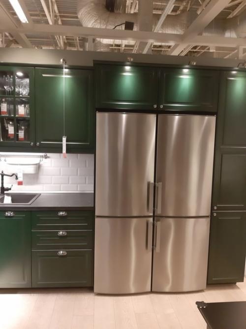 Интерьер кухни с гарнитуром Будбин из икеи. 01