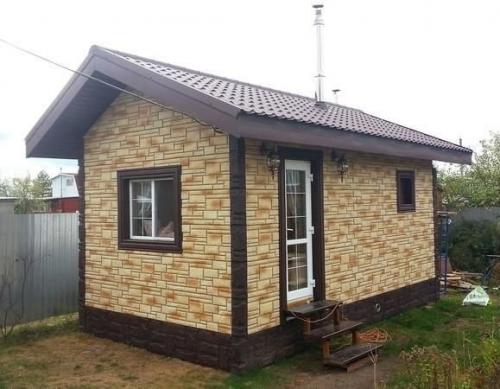 Мы используем дерево в интерьере бани. 06