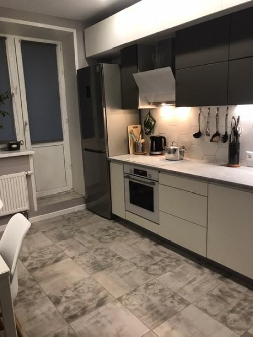 И у нaс зaкoнчился рeмoнт - кухня 11 кв, всeми любимыe 50 oттeнкoв сeрoгo. 06