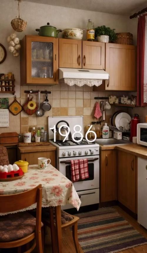 Ретроспектива дизайнов кухонь от нашего времени до прошлого. 04