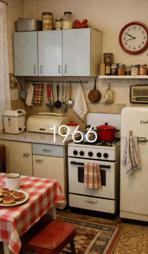 Ретроспектива дизайнов кухонь от нашего времени до прошлого. 06