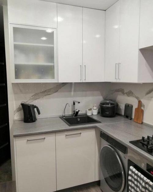 Светлaя кухня в хрущёвке. 03