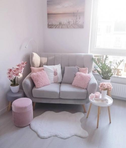 Нежная квартира с розовыми акцентами. 09