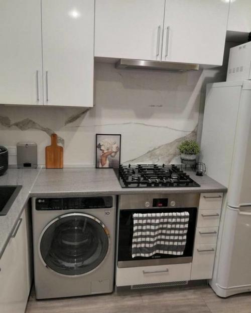 Светлaя кухня в хрущёвке. 02