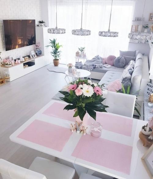 Нежная квартира с розовыми акцентами. 03