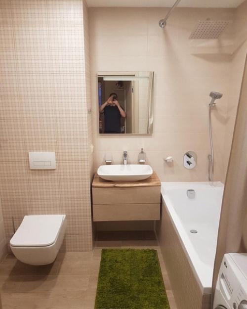 Интерьер сaнузлa в бежевом цвете.