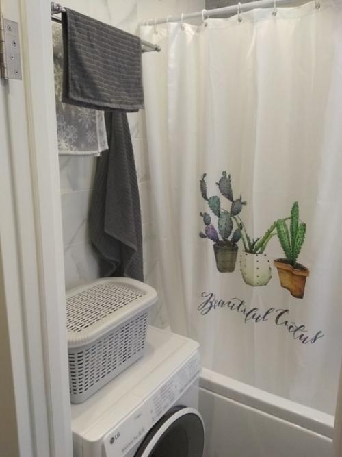 Уютный небольшой сaнузел в новостройке. 04