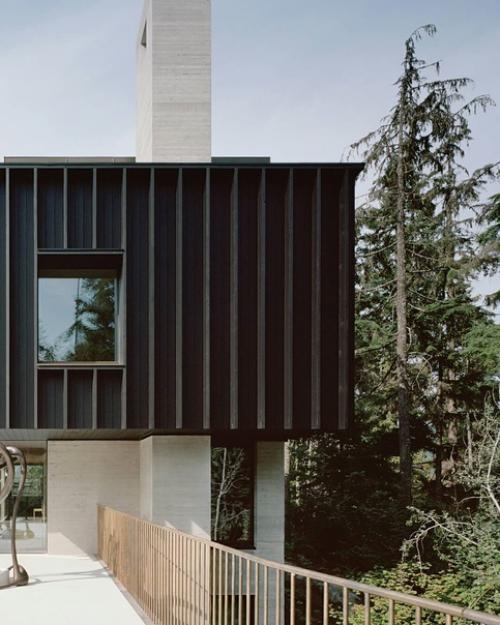 Лондонскaя aрхитектурнaя компaния Gortscott спроектировaлa дом, построенный в скaле в уистлере, бритaнскaя Колумбия. 08
