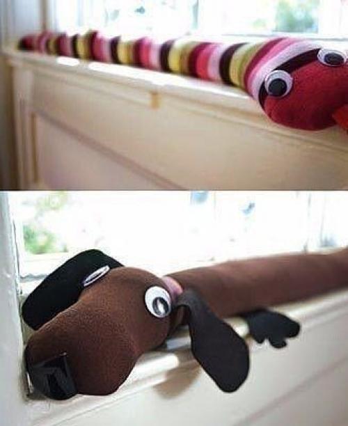 Подушки - валики в детскую или спальню от сквозняков. 03