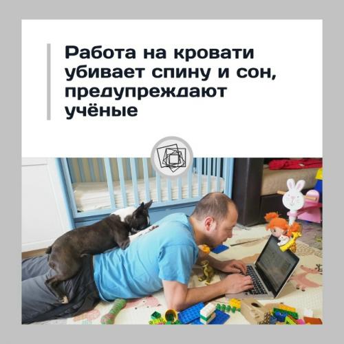 Работаете из кровати - готовьтесь к боли и бессоннице.

