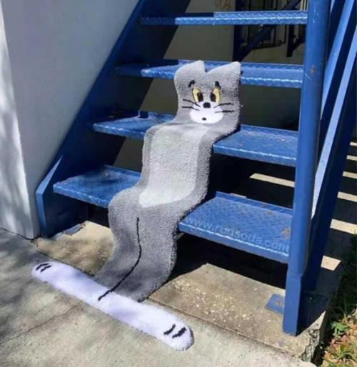 Ковер в стиле тома из популярного мультика. 01