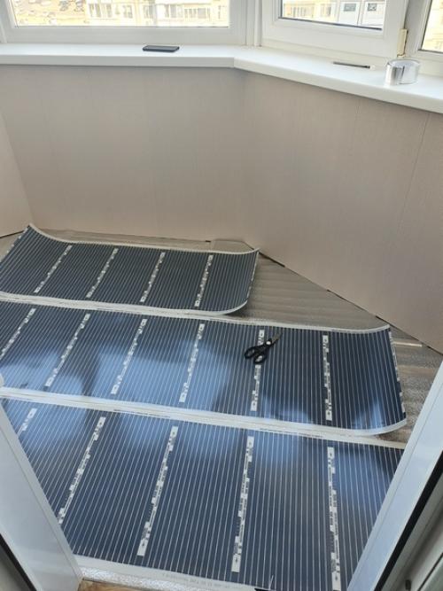 Впервые утепляли лоджию с мужем. 06