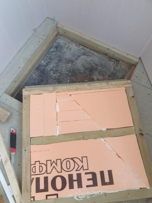 Впервые утепляли лоджию с мужем. 05