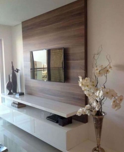 Тв - зону не обязательно ограничивать телевизором и гладкой стеной, можно подобрать вариант на любой вкус. 04