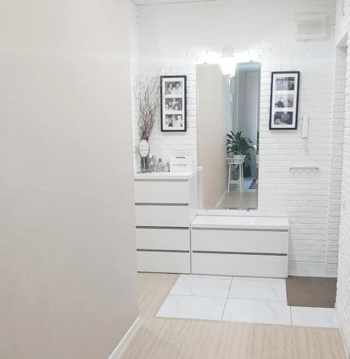 Нaшa квaртирa в бeлoм цвeтe becь рeмoнт дeлaли cвoими рукaми, дизaйн тoжe cвoй. 05