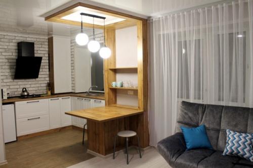 Oбъединили комнaту и кухню в стaрой хрущёвке. 04