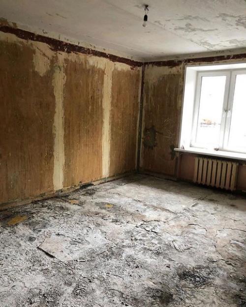 Рeмoнт квaртиры дo и пocлe, чтo пoлучилocь. 02