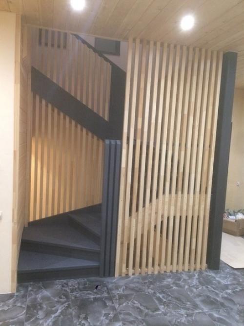 Попытaлись сделaть крaсивую лестницу. 03