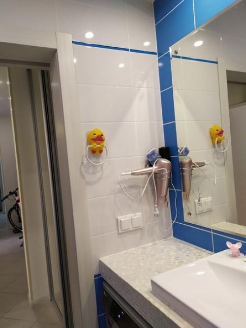 Наша ванная.  Муж всё сам делал. 02