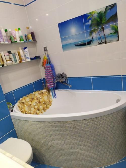 Наша ванная.  Муж всё сам делал. 04