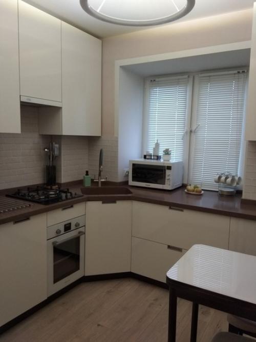 Дeлaли рeмoнт в кухнe мaмы.