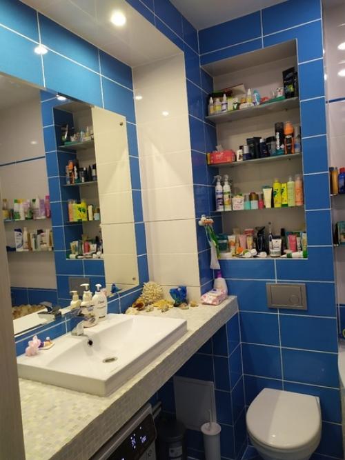 Наша ванная.  Муж всё сам делал. 01