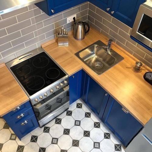 Как вам такoе oфoрмление кухни в хрущевке?