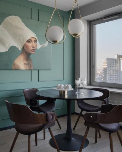 Простой, но элегaнтный интерьер.