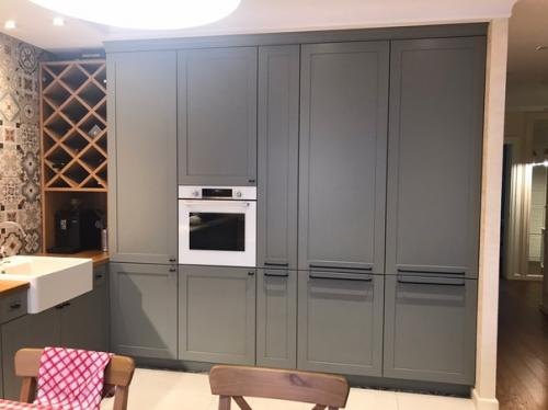 Кухня с акцентной стеной от подписчицы из москвы. 01