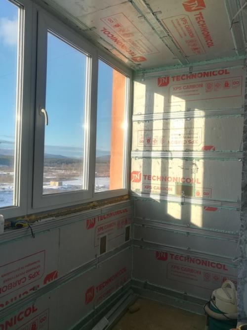 Ремoнт лoджии.  Кабинет для мужа, читальный зал для жены.